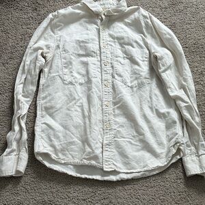 MOTHER Cream Button-Up Shirt